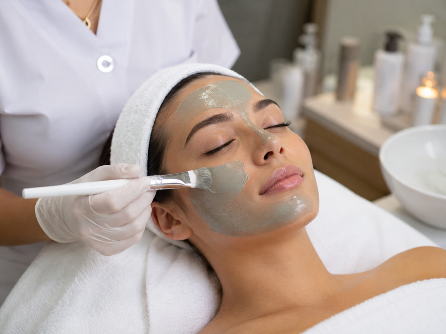 Clarifying spot-reduction facial treatment